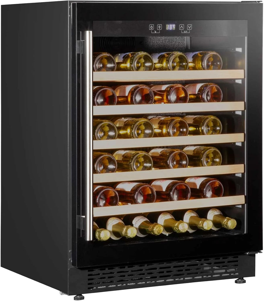 54 Bottle Wine Cooler Fridge Digital Touch Control Large Capacity Freestanding