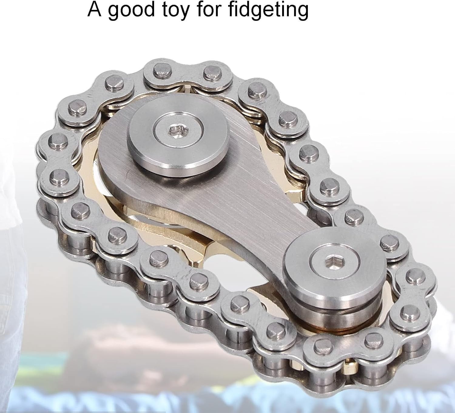 Stainless Steel Gear Fidget Toy Stress Relief Spinner ADHD Focus