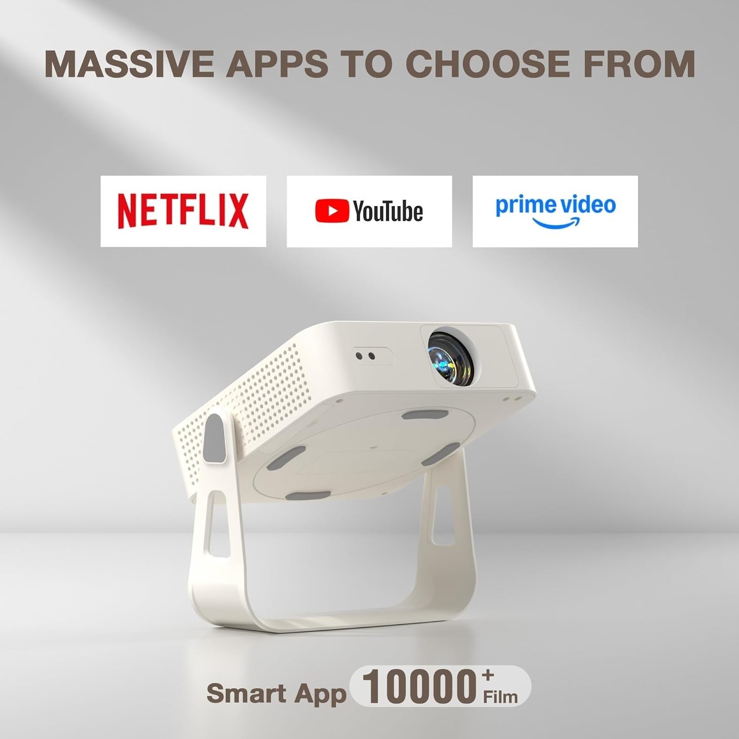 1080P Netflix Smart Mini Projector 4K Support WiFi Bluetooth Auto Focus