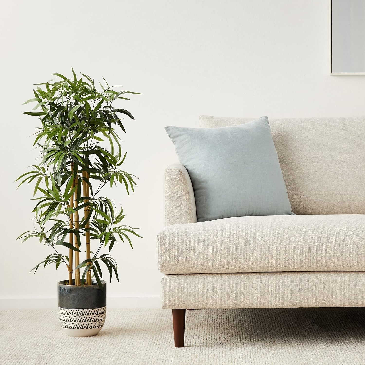 100cm Artificial Bamboo Tree Plant in Pot Faux Green Indoor Office Home Decor