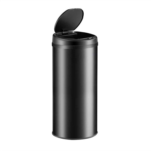30L Motion Sensor Kitchen Bin Black Undercounter Stainless