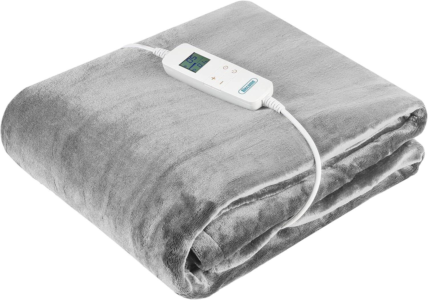 Electric Heated Throw Blanket 10 Heat Settings Washable 160x130cm