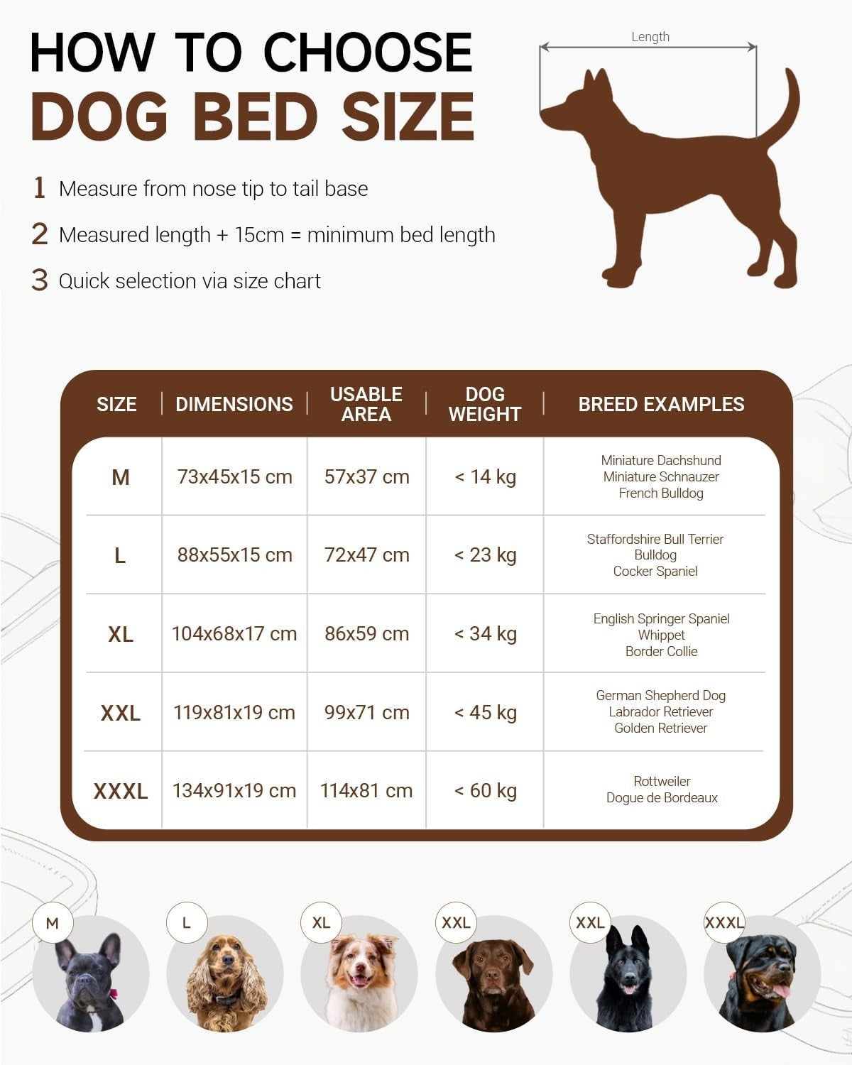 104x68cm XL Orthopedic Dog Bed Waterproof Sofa Washable