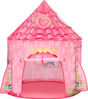 Pink Princess Castle Play Tent Kids Pop Up Indoor Outdoor Playhouse