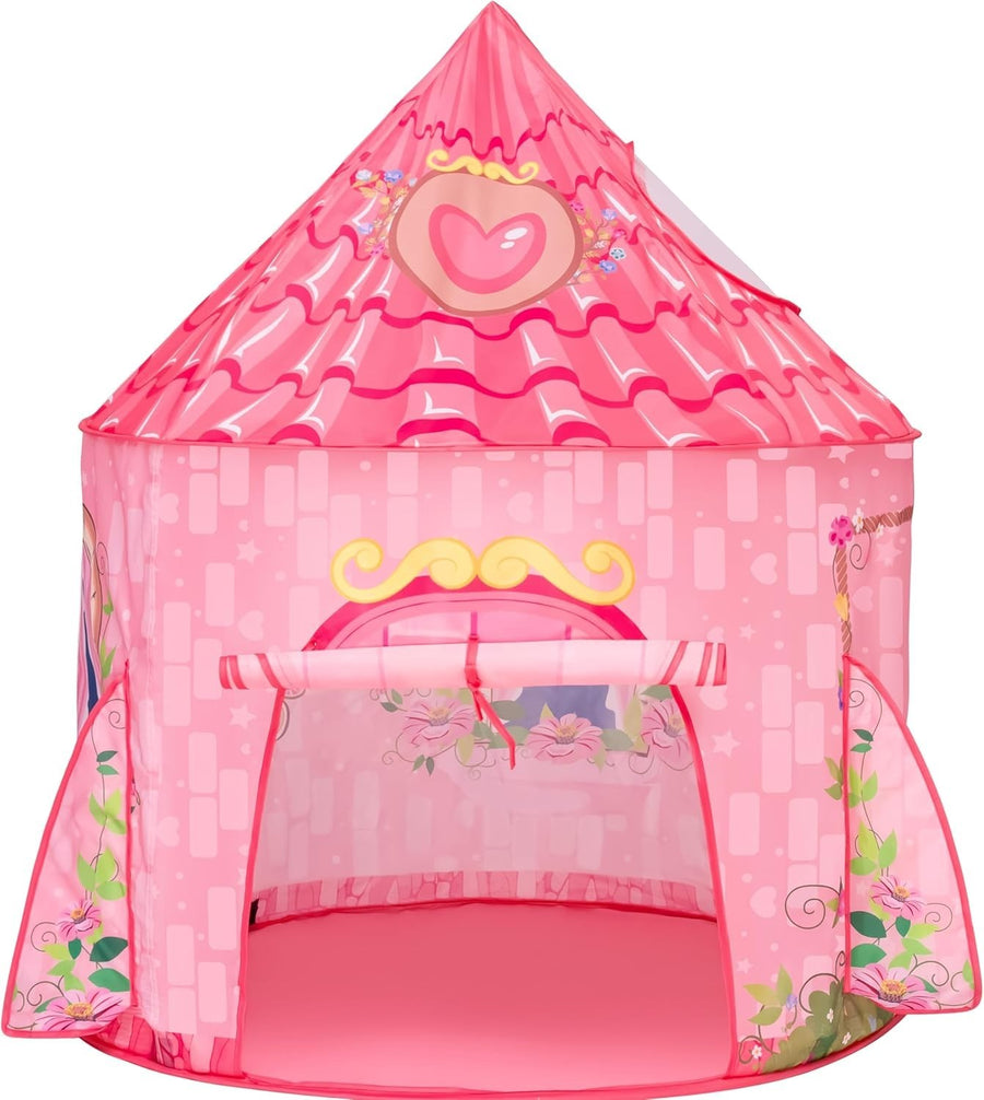 Pink Princess Castle Play Tent Kids Pop Up Indoor Outdoor Playhouse