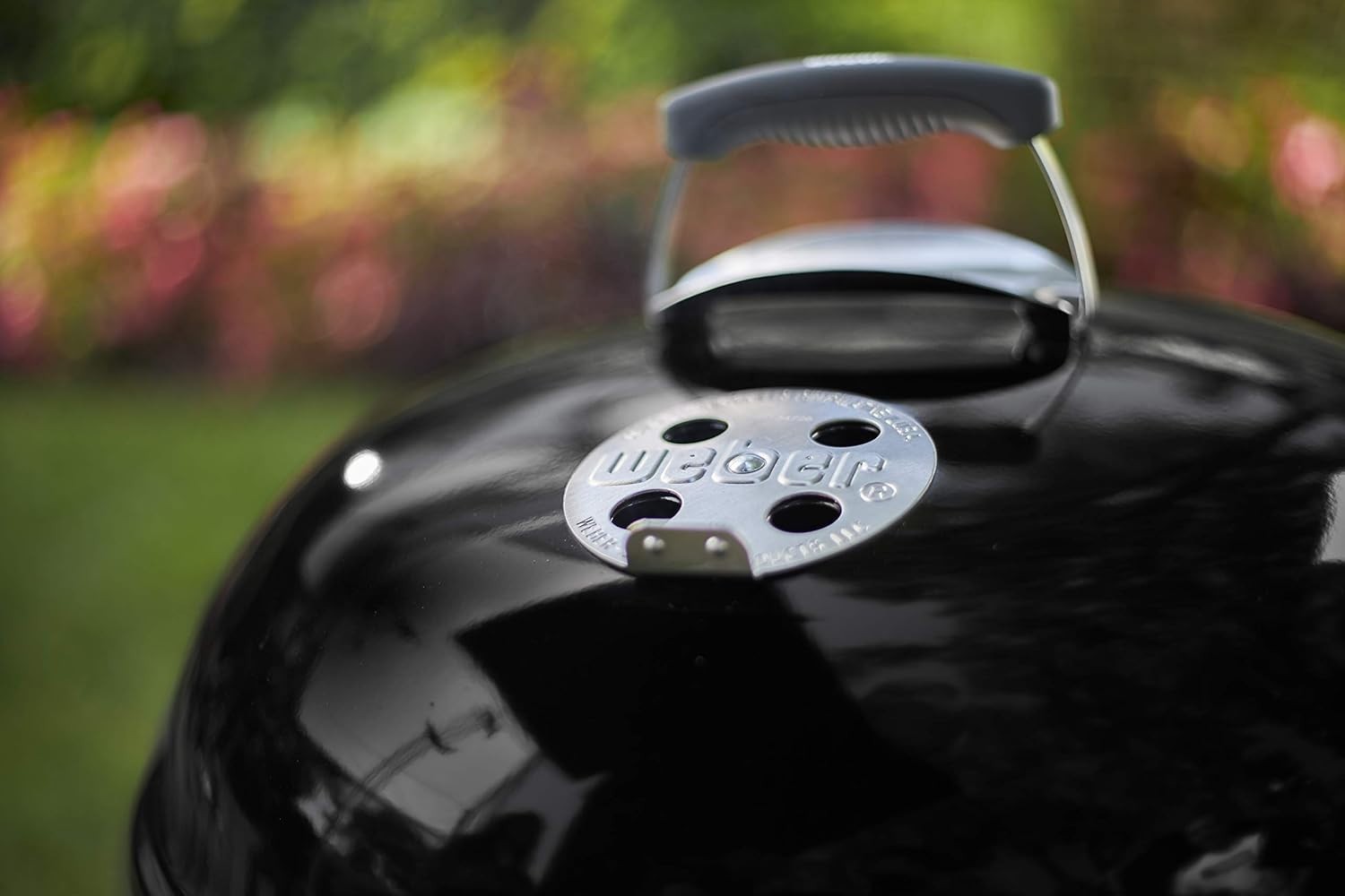 47cm Charcoal Kettle BBQ Grill with Lid Thermometer Tripod Stand Outdoor Cooking