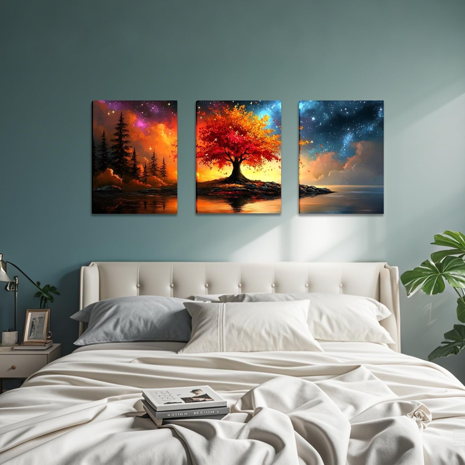 Abstract Tree of Life Canvas Wall Art 3pcs 30x40 cm Modern Decor
