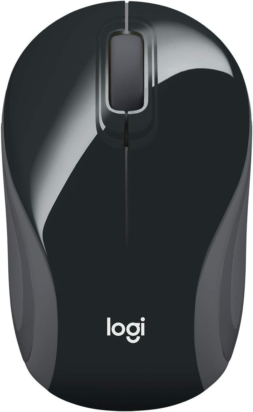 Mini Wireless Mouse USB Portable Pocket Laptop Travel Black