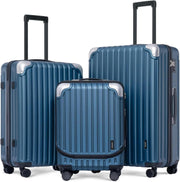 3-Piece Hardshell Luggage Set Carry On Spinner Suitcases TSA Lightweight