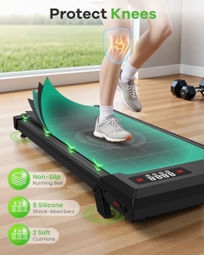 Portable Walking Pad 2.5HP 7% Incline Under Desk Treadmill Quiet 8km/h