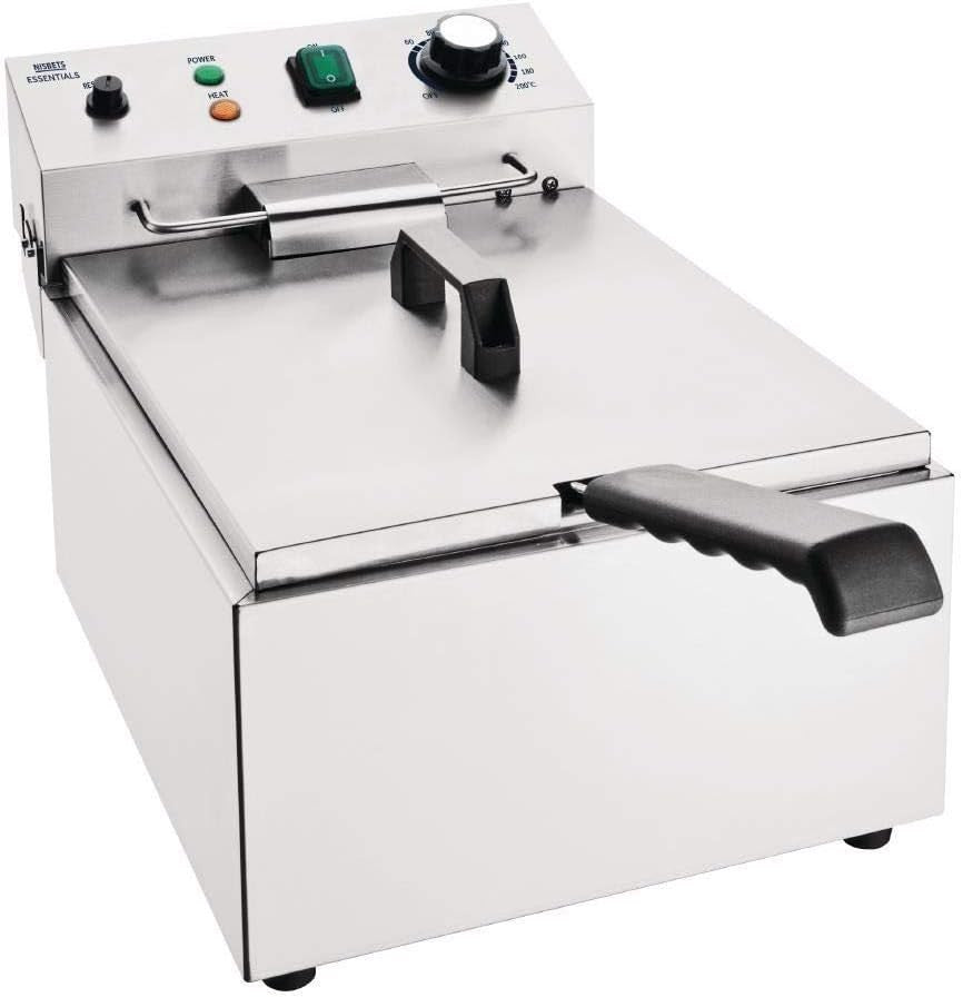 5L Electric Deep Fryer Stainless Steel 3kW Commercial Dial Control
