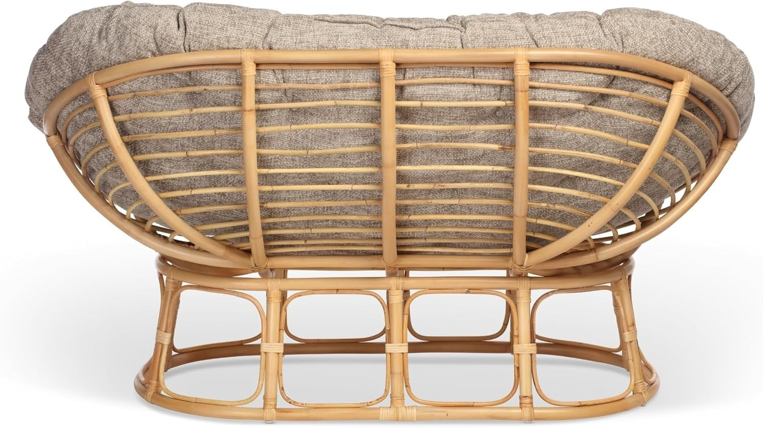 Extra Large Double Papasan Rattan Sofa Indoor 2 Seater Deep Cushion Chair