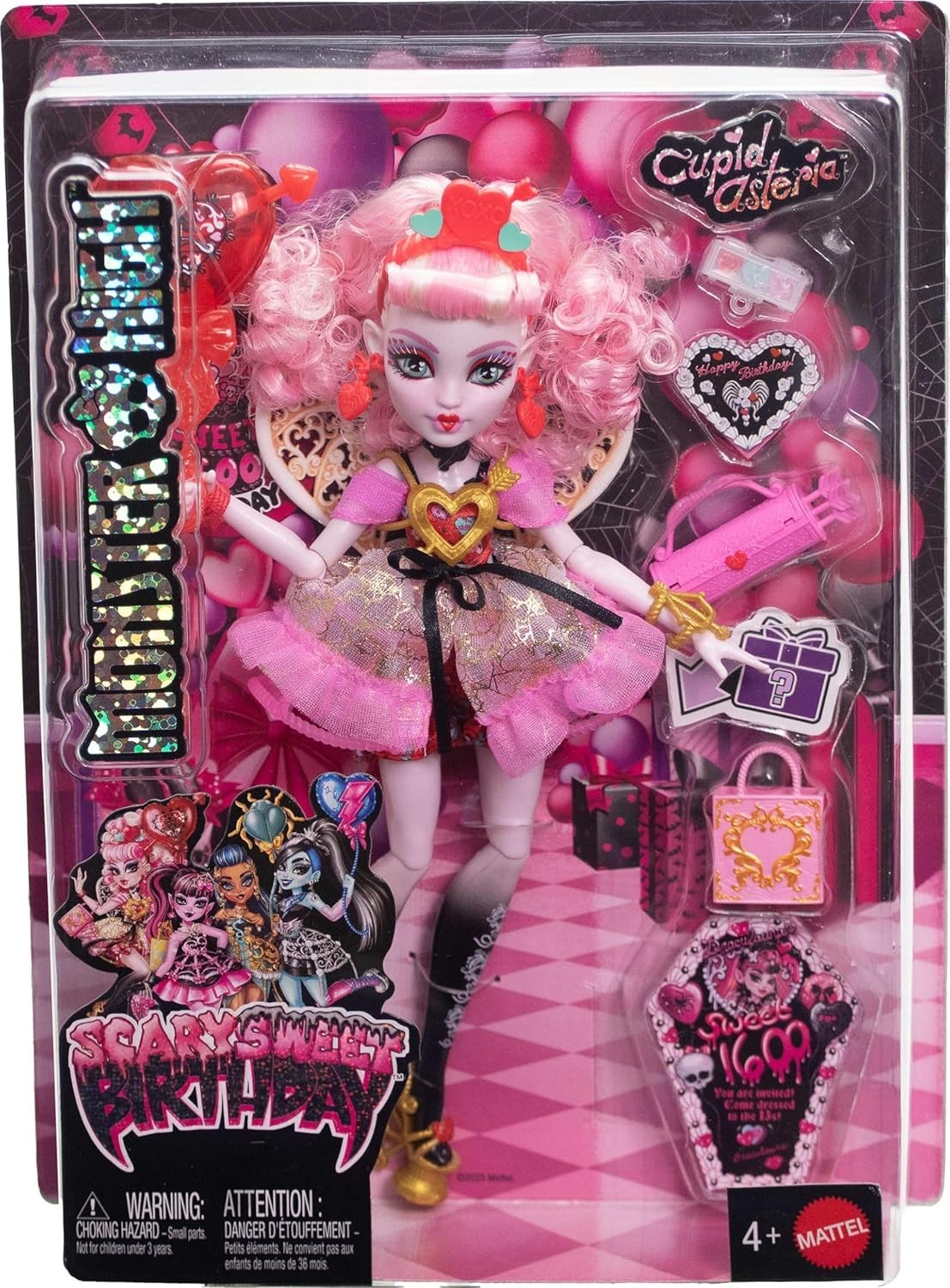 Scary Sweet Birthday Cupid Doll Party Outfit & Accessories