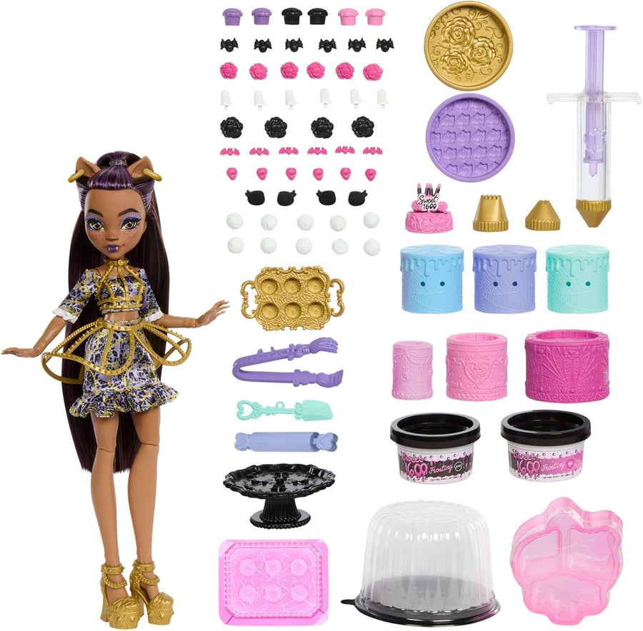 Birthday Cake Decorating Doll Playset 20+ Accessories Icing Kit