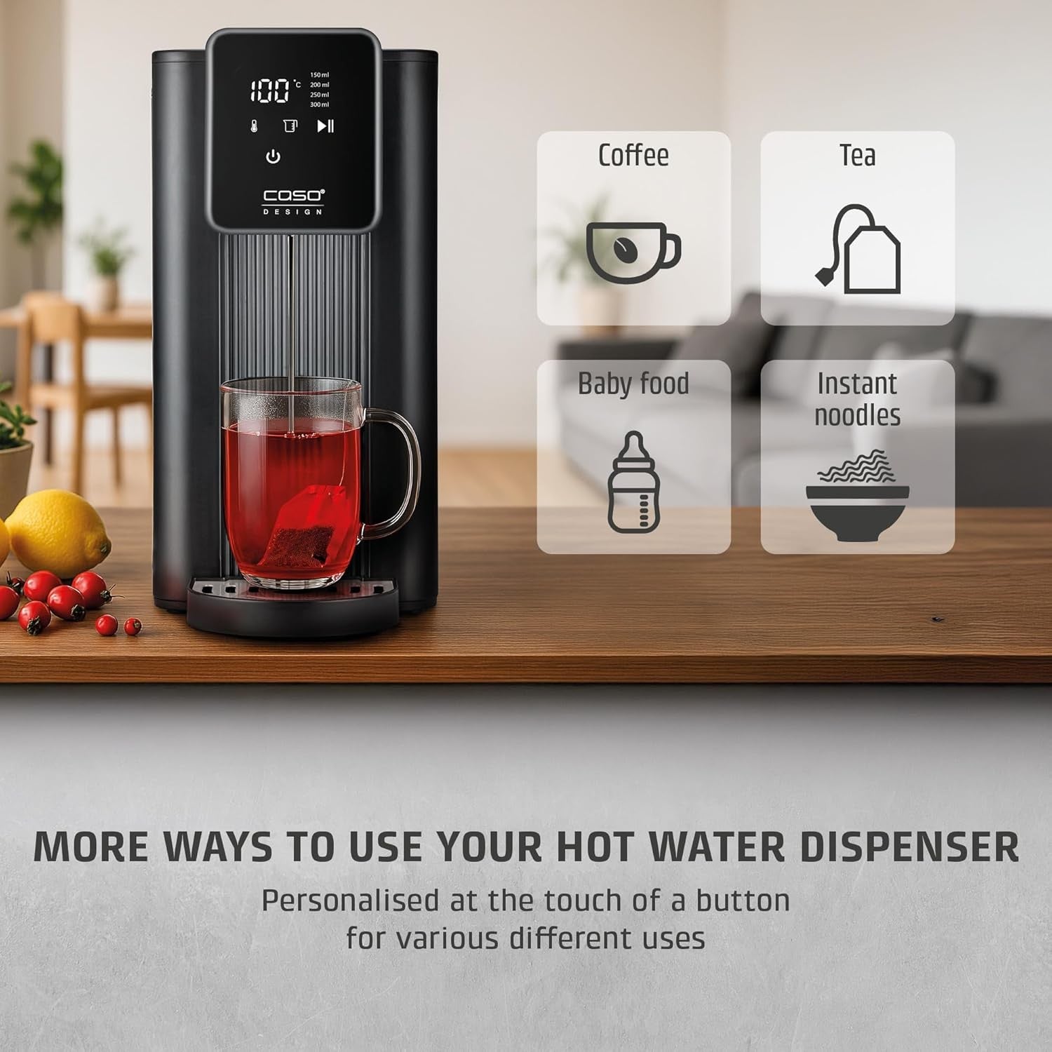 Instant Hot Water Dispenser 2.5L | Fast Boil Touch Control Filtered