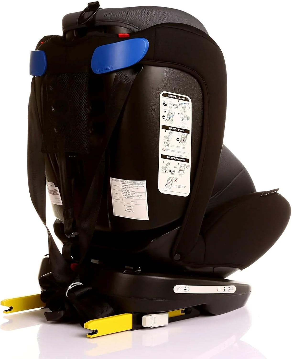 360° Rotating i-Size Seat ISOFIX 0–36kg Birth to 12 Years R129