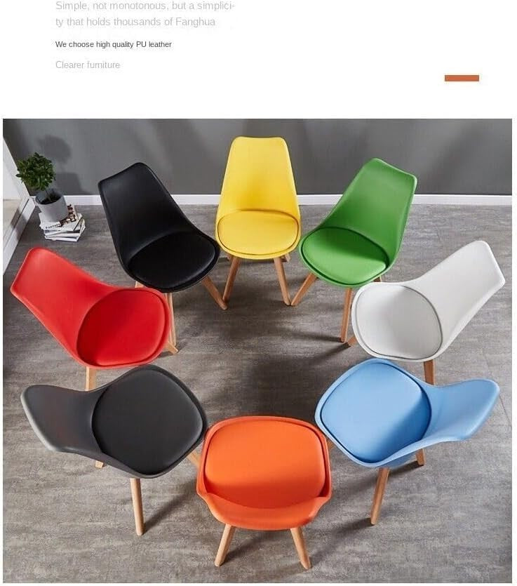 Modern Dining Table Set 4 Red Chairs Small Kitchen Home Space Saver
