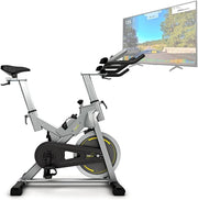 Fluid Resistance Exercise Bike w/ LCD Display, 25kg Flywheel & Kinomap App