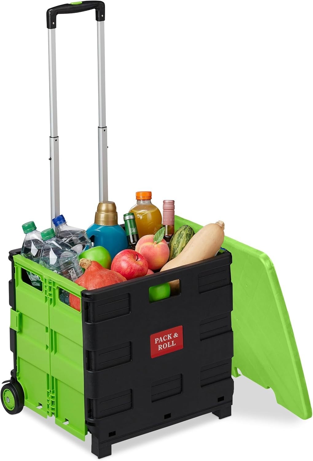Foldable 50L Shopping Trolley with Telescopic Handle – Up to 35kg Load