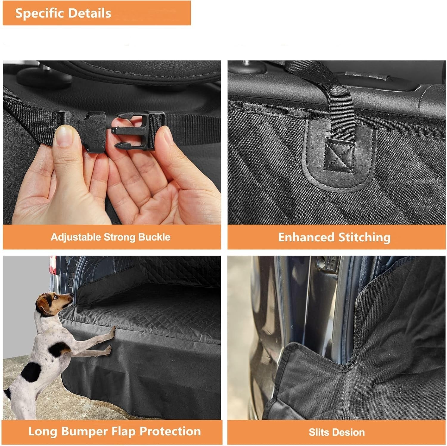 Waterproof SUV Dog Cargo Liner Trunk Seat Cover Non Slip Protector