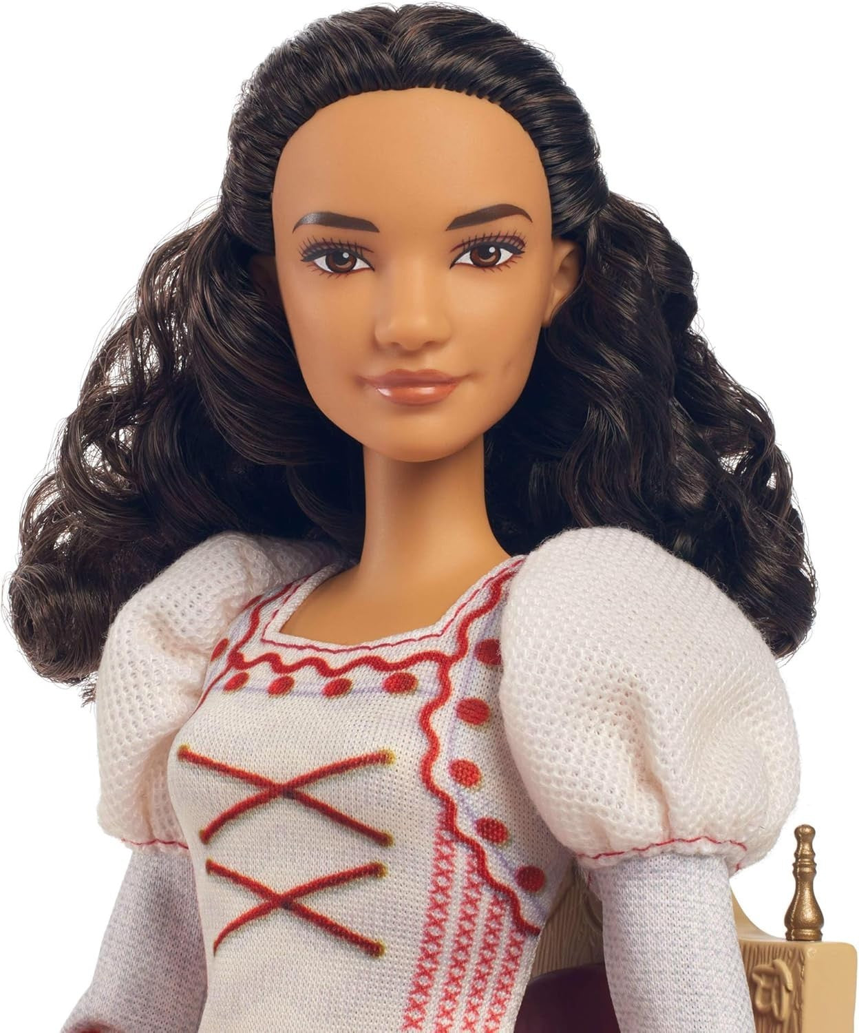 Magic Fashion Doll with Wheelchair Poseable Ballroom Dress Curly Hair