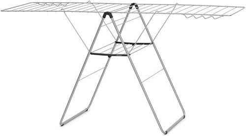 Large Indoor Clothes Airer 25m Stainless Steel Foldable Drying Rack Adjustable