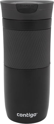 Insulated Travel Mug 470ml Matte Black Leakproof Coffee Cup