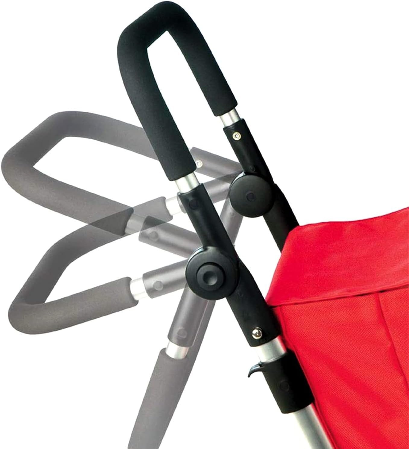 Foppapedretti Go Up Shopping Trolley Red Durable Metal & Rubber Foldable