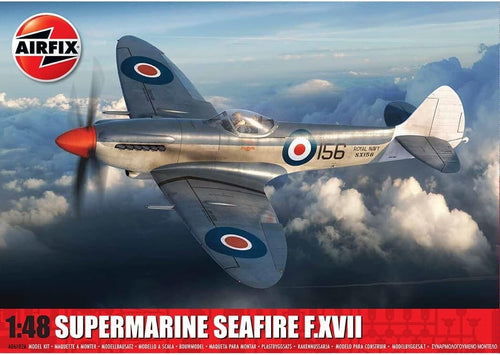1:48 Military Seafire F.XVII Model Kit Set w/ Decals Sprues Paints