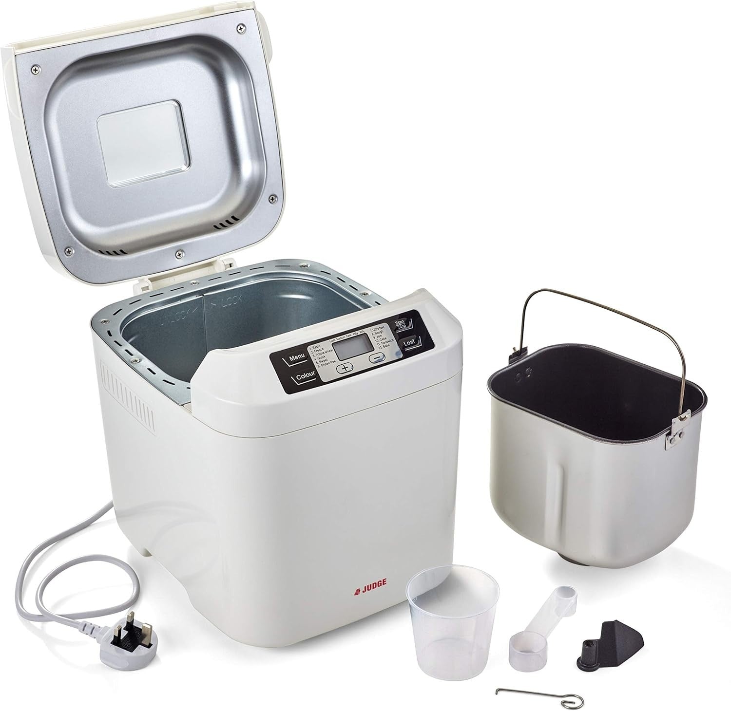800g Digital Bread Maker 12 Programs Delay Timer Keep Warm White