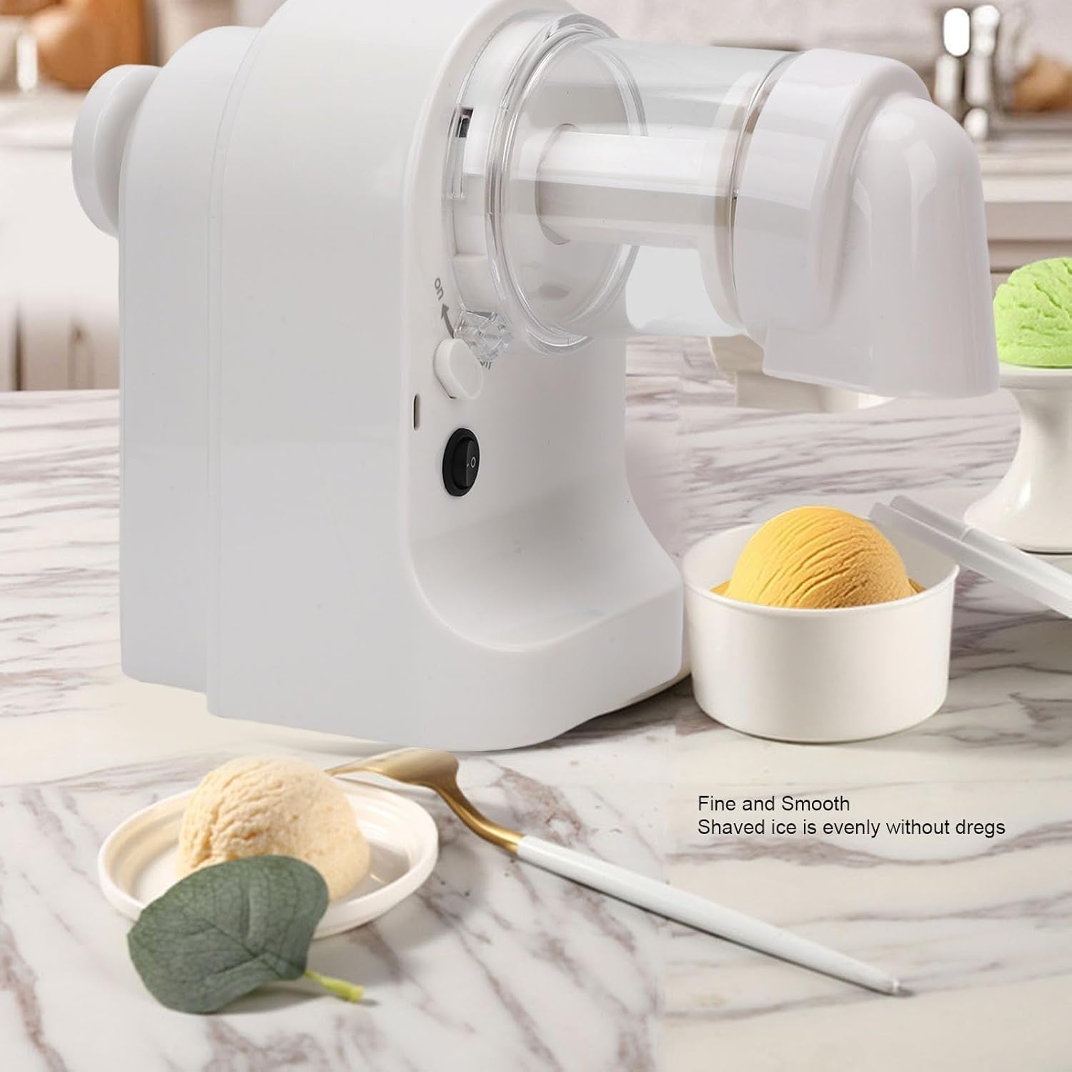 Electric Ice Shaver Snow Cone Maker USB Powered Quiet Home Party Machine