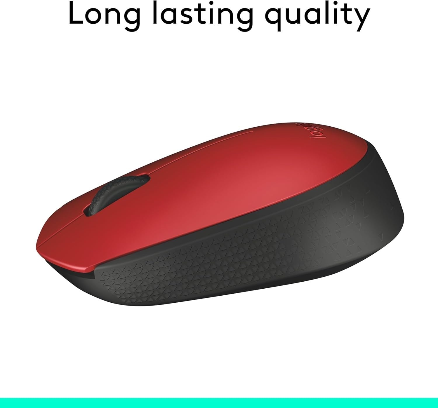 Wireless Mouse 2.4GHz USB Optical Laptop PC 12 Month Battery Red