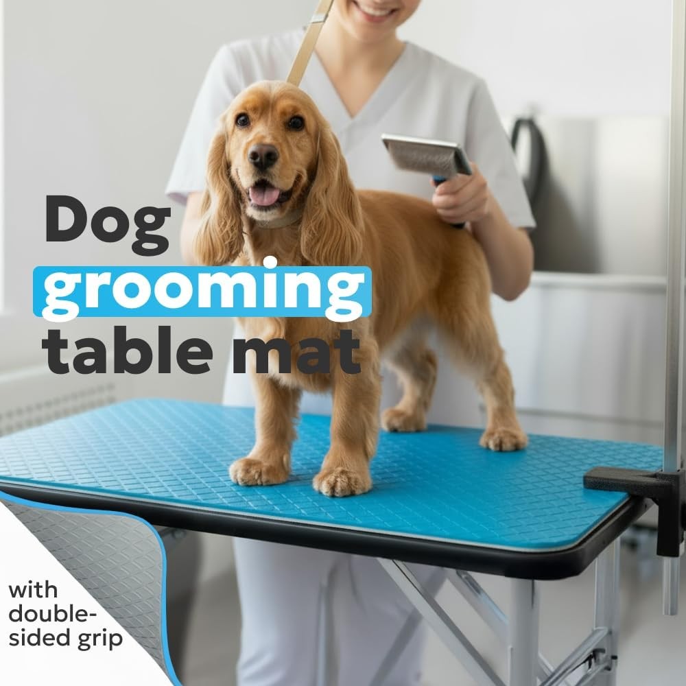 Dog Grooming Table Mat Non Slip Anti Fatigue Waterproof Soft Rubber