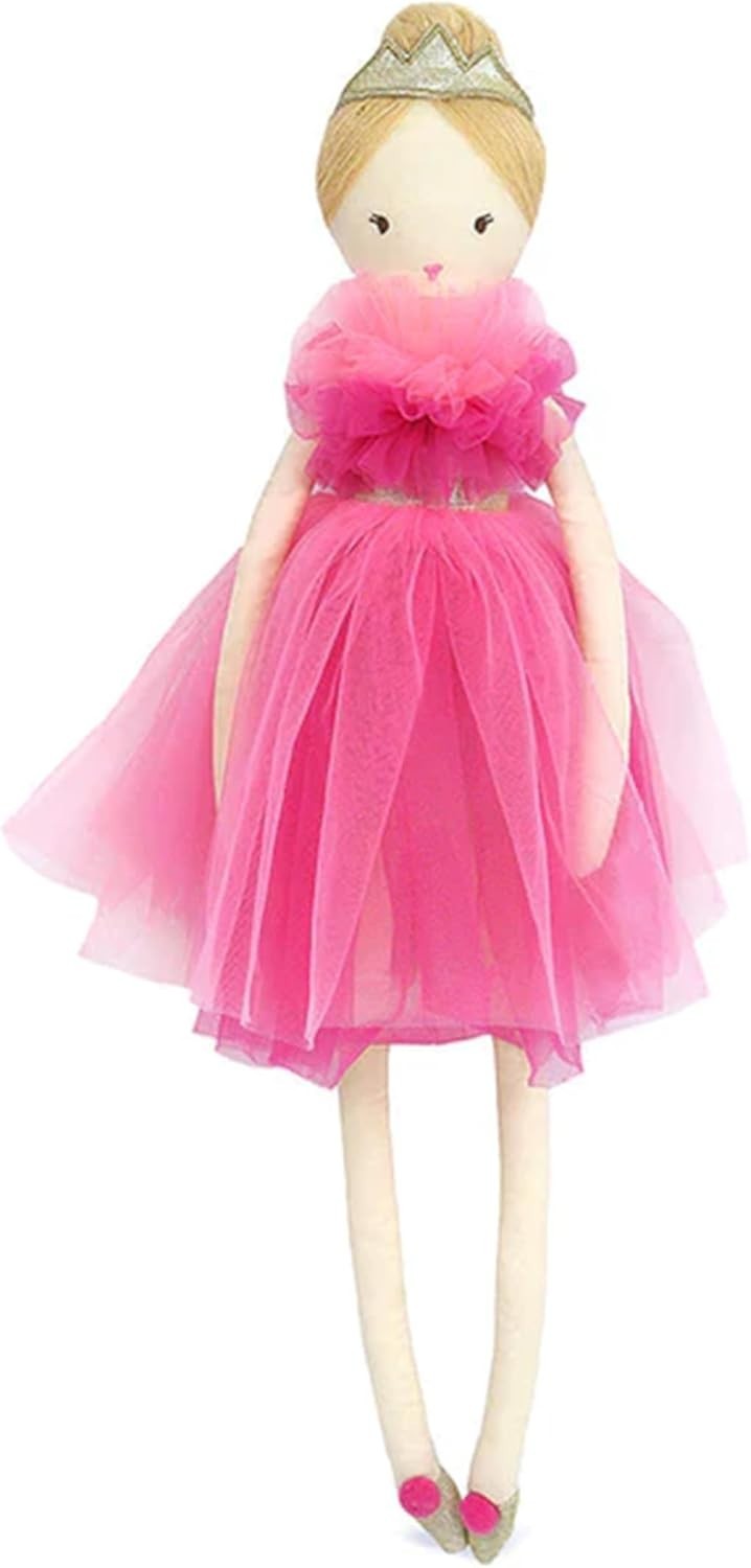 22” Plush Princess Doll Soft Tulle Dress Crown Cute Gift