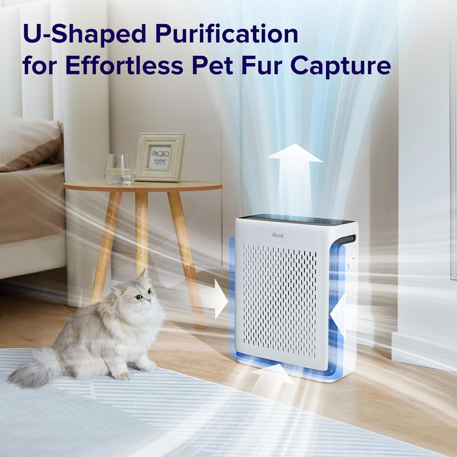 Smart HEPA Air Purifier 1120 Sq Ft CADR 243m³/h Pet Mode Auto Sleep