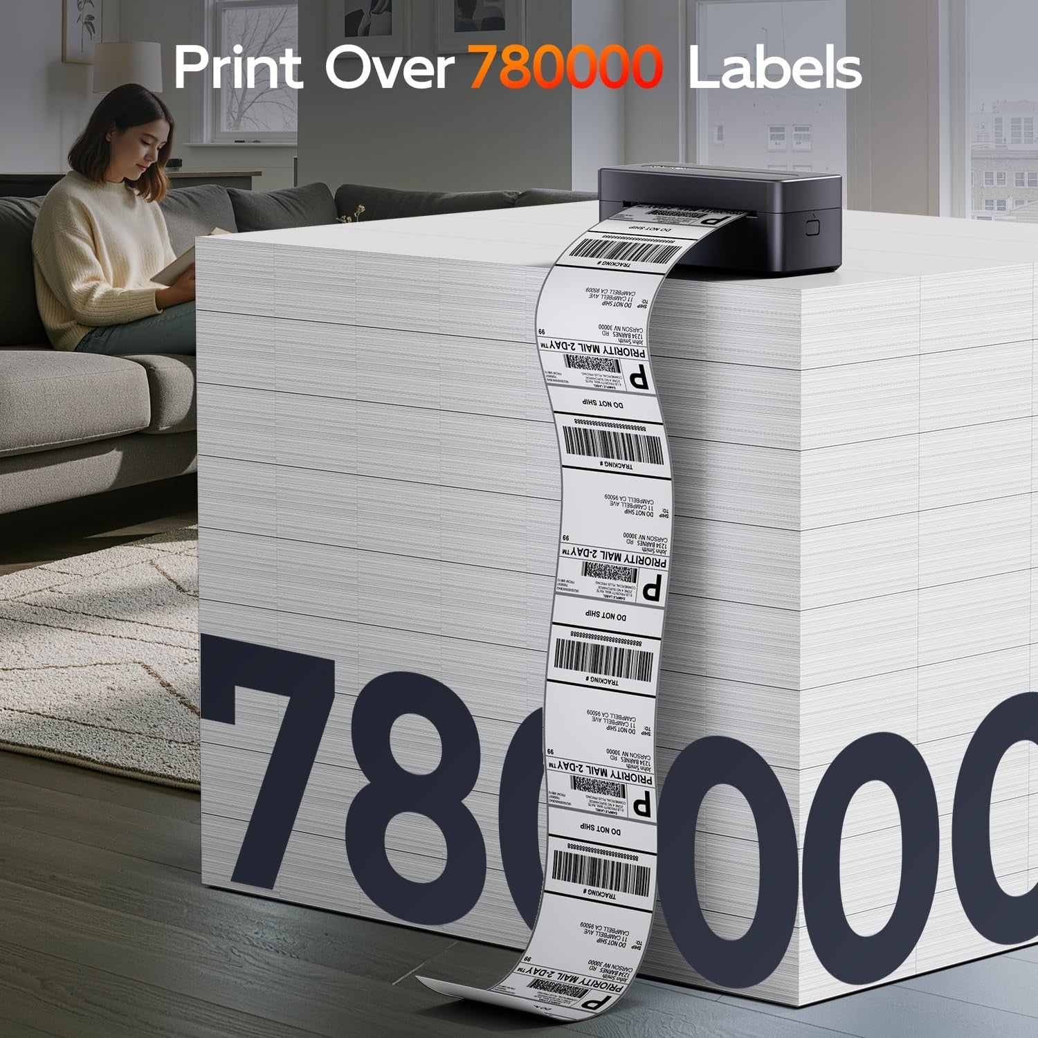 4x6 Bluetooth Shipping Label Printer Thermal 241BT USB