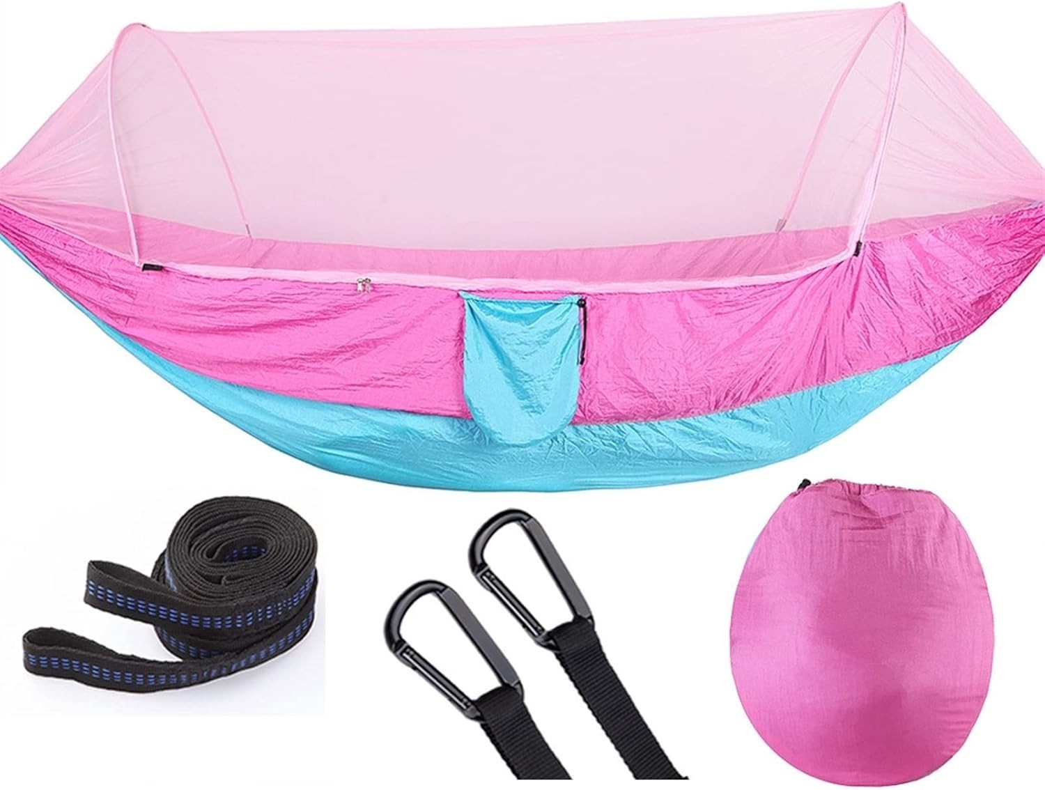 Double Camping Hammock with Mosquito Net – Portable, Automatic, 250cmx120cm