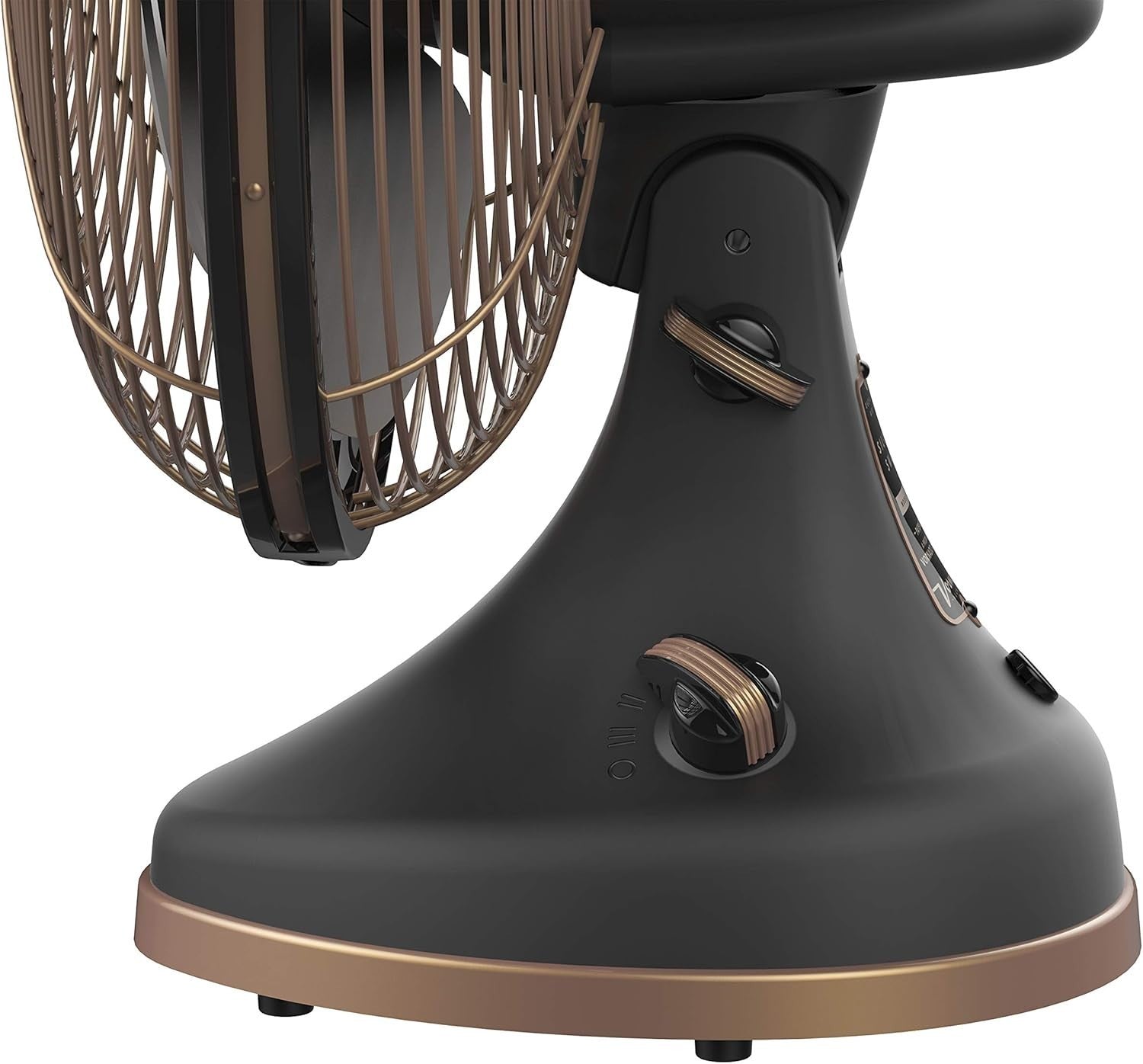 Retro Gunmetal Floor Fan – 360° Oscillating 3-Speed Adjustable Vintage Metal Fan