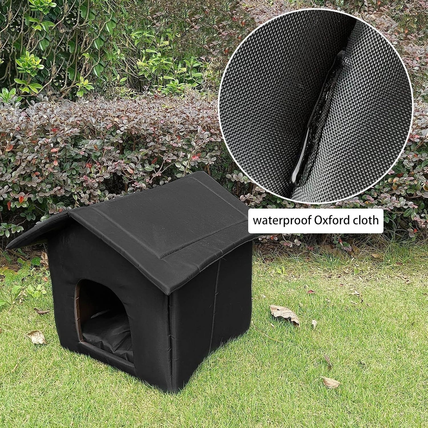 Waterproof Outdoor Cat House – Winter Shelter, Foldable, Warm Bed 40cm