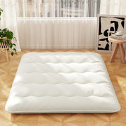 10cm Thick Japanese Futon Mattress King Size Washable Cover Tatami Beige