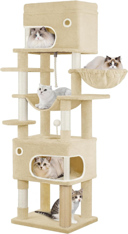 178cm Tall Cat Tree Tower Multi-Level Scratching Posts Condos Large