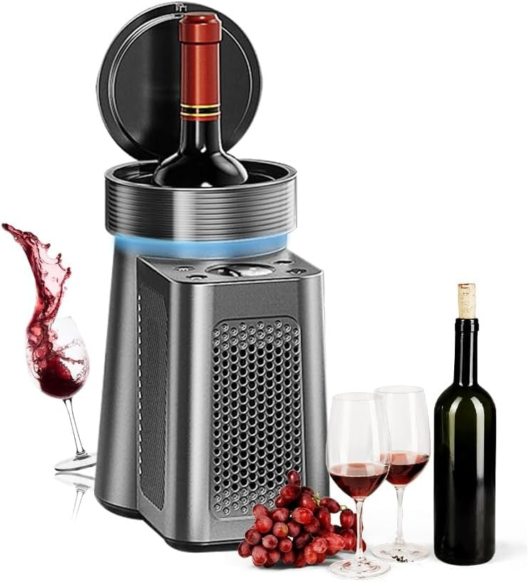 Tabletop Wine Cooler Intelligent Chiller 750ml Bottle 2–20°C Portable
