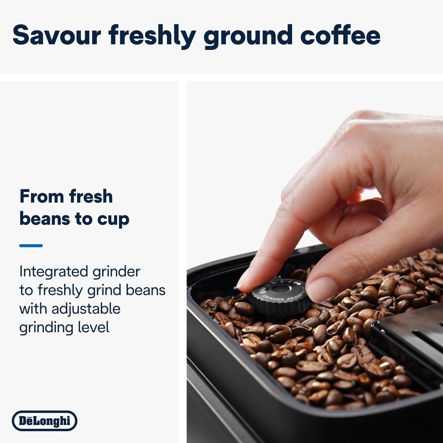 Automatic Bean-to-Cup Coffee Machine | LatteCrema Hot Foam | 18 One-Touch Drinks