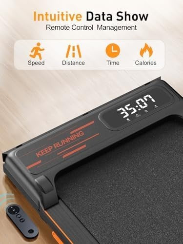 4-in-1 Walking Pad with Incline 2.5HP Under Desk Treadmill w/ Bluetooth & LED