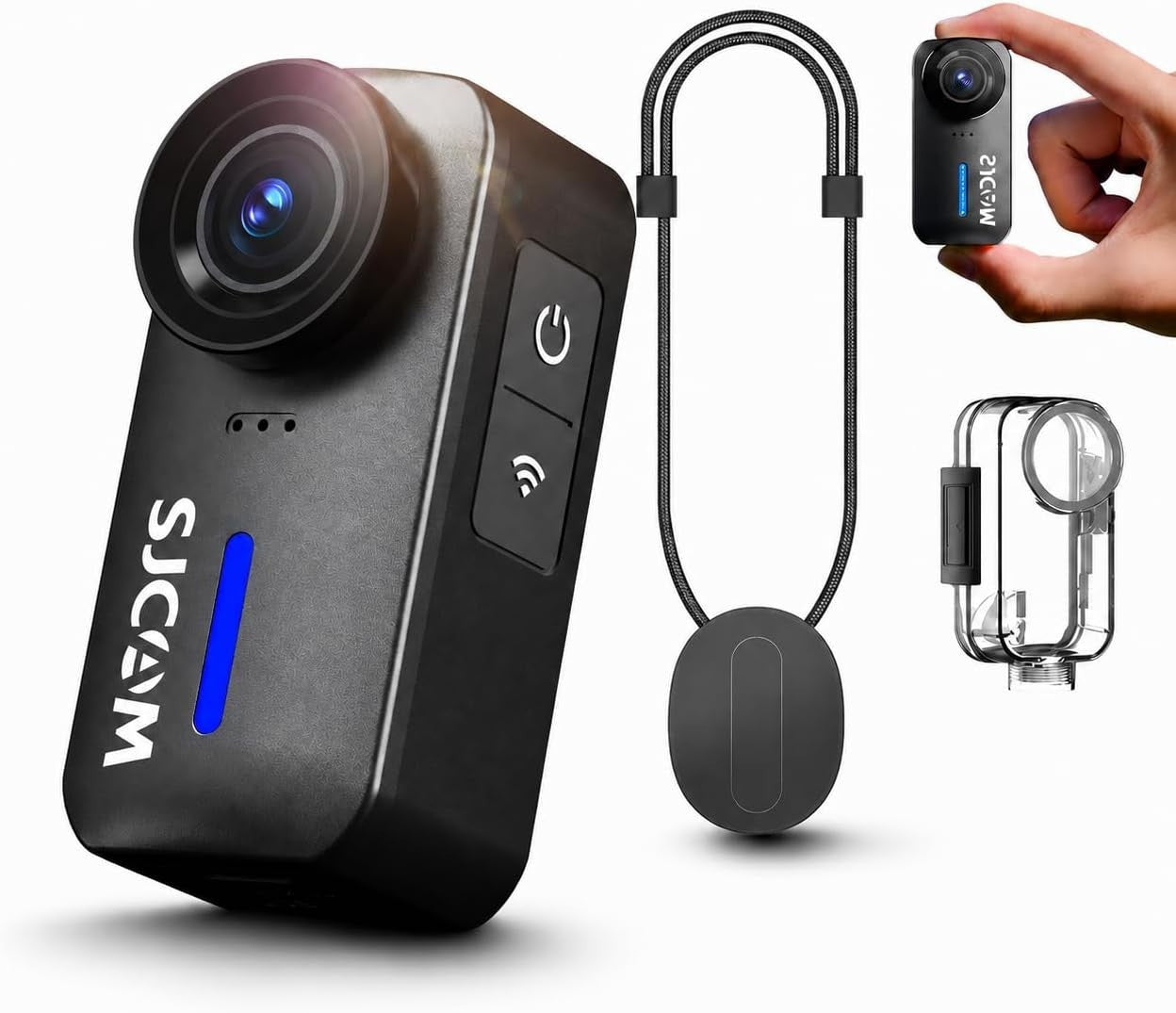 4K Mini Body Camera Waterproof POV Action Cam WiFi 32GB Black