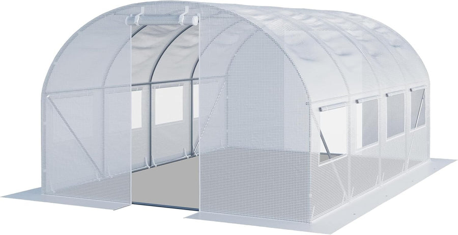 Heavy Duty 3×4m Polytunnel Greenhouse with Windows | Steel Frame | UV Resistant