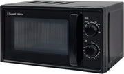 Black 17L Compact Microwave 700W 5 Power Levels Defrost Timer