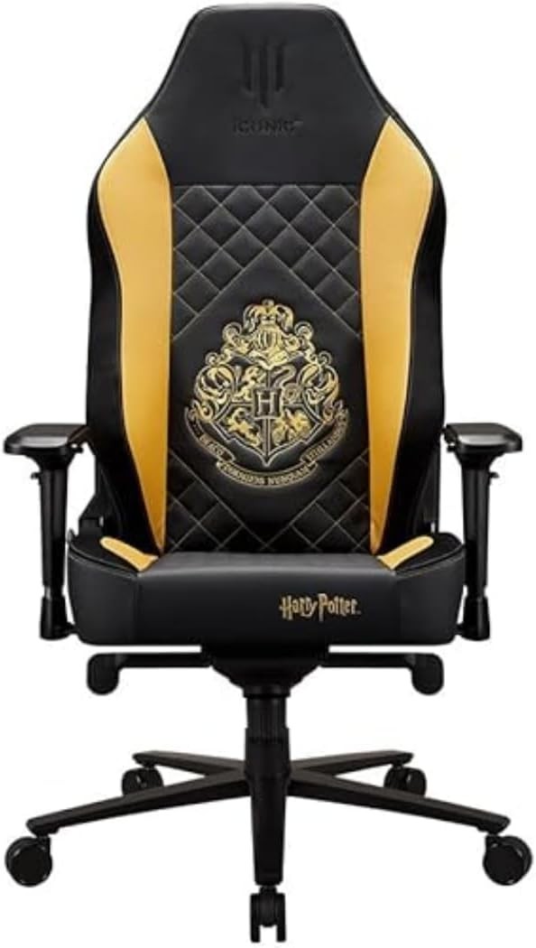Premium XL Gaming Chair Ergonomic High Back Office Chair Gold Black