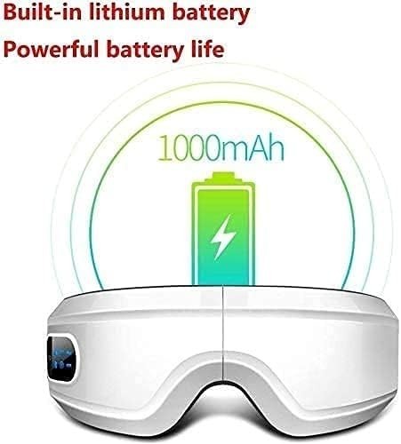 Heated Eye Massager Bluetooth Air Compression Foldable Mask