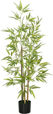 120cm Artificial Bamboo Tree in Weighted Pot Lifelike Indoor Home Garden Decor